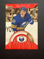 Jack Quinn 2022 Trilogy Generations Buffalo Sabres