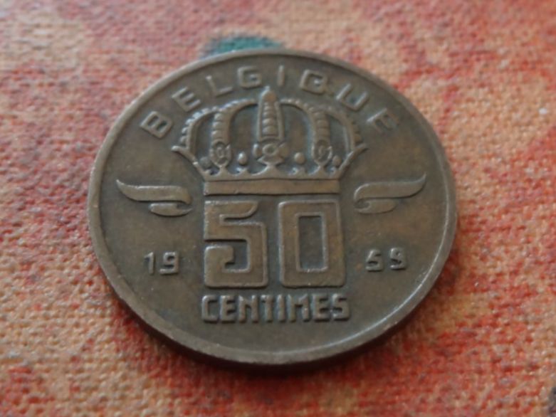 Tutti le monete: BELGIQUE  50  Centimes  1959 – Usato da Romanel-sur-Lausanne venduto da Swift13