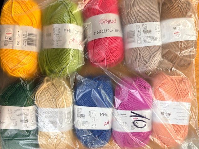 Lana: LOT DE 10 PELOTES COTON 4 PHILDAR – Nuovo (secondo la descrizione) da Bevaix venduto da Kiwi077