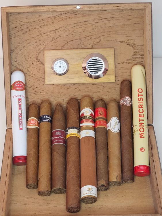 Humidor mit Zigarren Montecristo, Cohiba, Davidoff, Romeo J. Kaufen