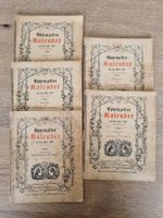 5 Appenzellerkalender ab1901 bis 1909