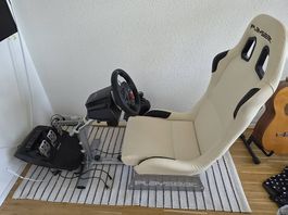 Logitech Lenkrad inkl. Pedale, Schaltung und Playseat