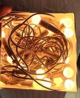 Lichterkette Pearl Light 12,8 m mit 50 weissen Kugeln NEU