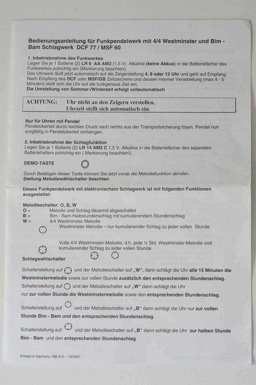 Uhren: Funkuhr Big Ben – Gebraucht aus Schwerzenbach von floridan 7