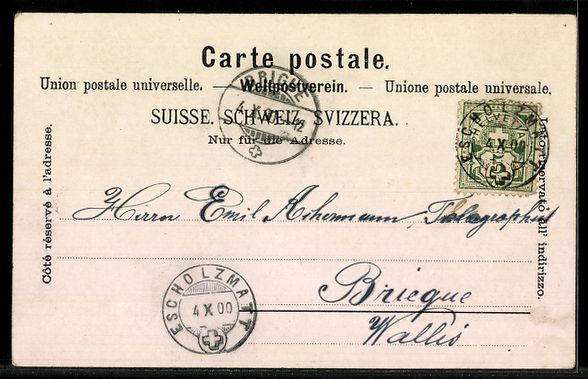 Cartoline postali: AK Escholzmatt, Teilansicht – Usato da Berlin venduto da bartko-reher 1
