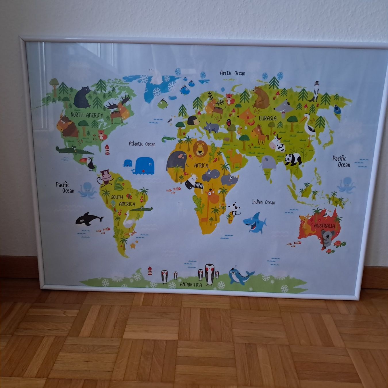 Foto & Immagini: Weltkarte mit Tieren – Usato da Meilen venduto da Vaurien15