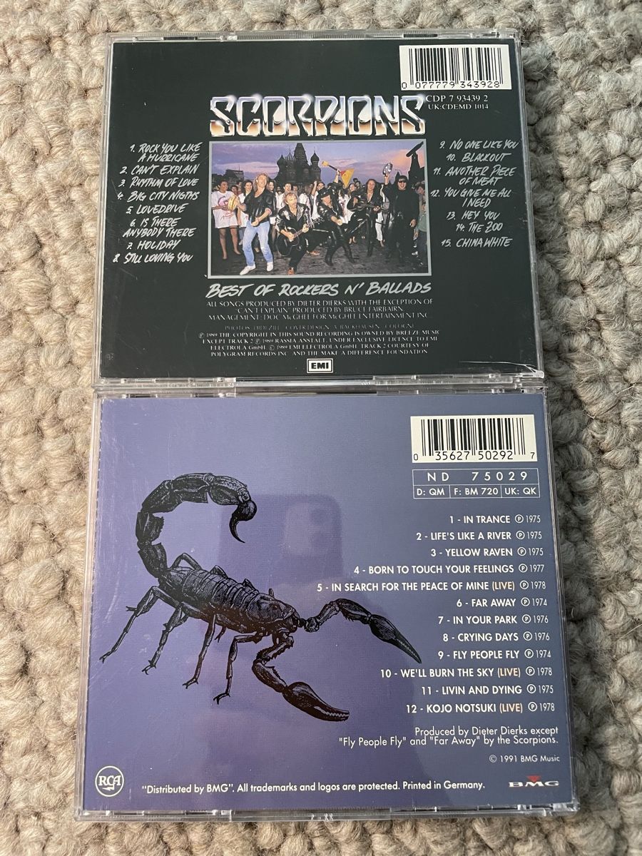 CDs: 2x Scorpions  – D'occasion à Reinach AG par trigger7811 2