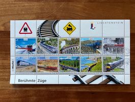 FL Kollektionsbogen  Nr. 7  Erstag Züge  (F34)
