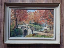 Gaston Robert Peitrequin Paysage d'automne