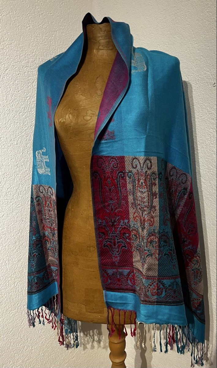 Foulards, Tücher & Schals: Pashmina motifs éléphants  – Neu (gemäss Beschreibung) aus St-Pierre-Clages von ste_xk6p 3