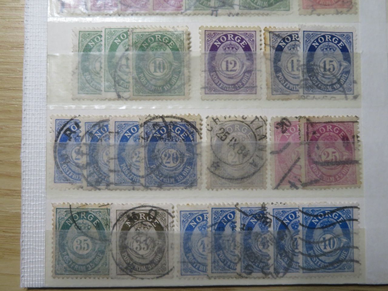 Alle Briefmarken: Norwegen ab uralt auf einer Doppelsteckkarte – Gebraucht aus Spreitenbach von heitersberg54 4