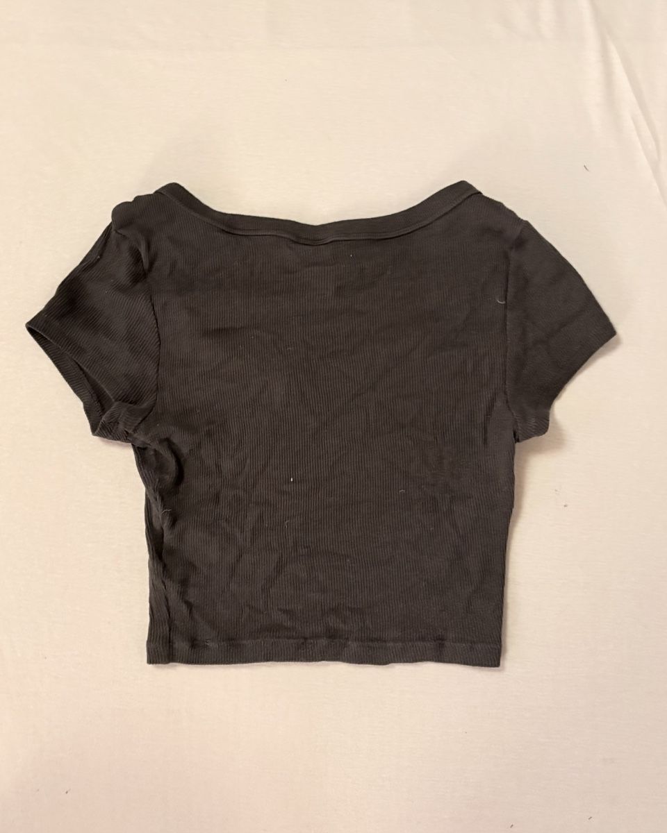 H&M Top: H&M Basic Ribbed Crop Top Grau – Damen Gr. S – Usato da Rothenbrunnen venduto da mia_n6vj 2