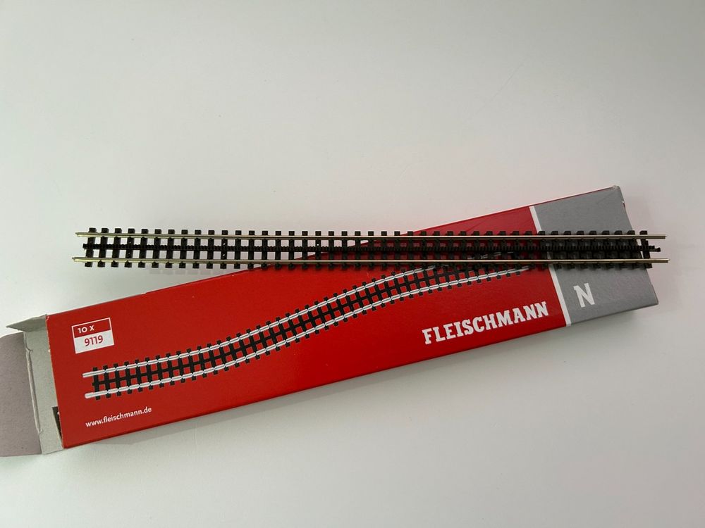 Fleischmann 9119 ZAHNSTANGENGLEIS 222 Mm (Neu Und Originalverpackt) In - Foto 6