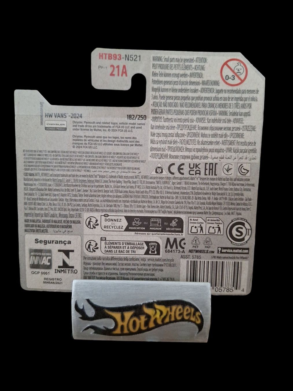 Hot Wheels Modellini d'auto: Hot Wheels HW Vans 2024 Chrysler Pacifica 1/5 S – Nuovo e nell'imballaggio originale da Adlikon venduto da Mmartin0 1