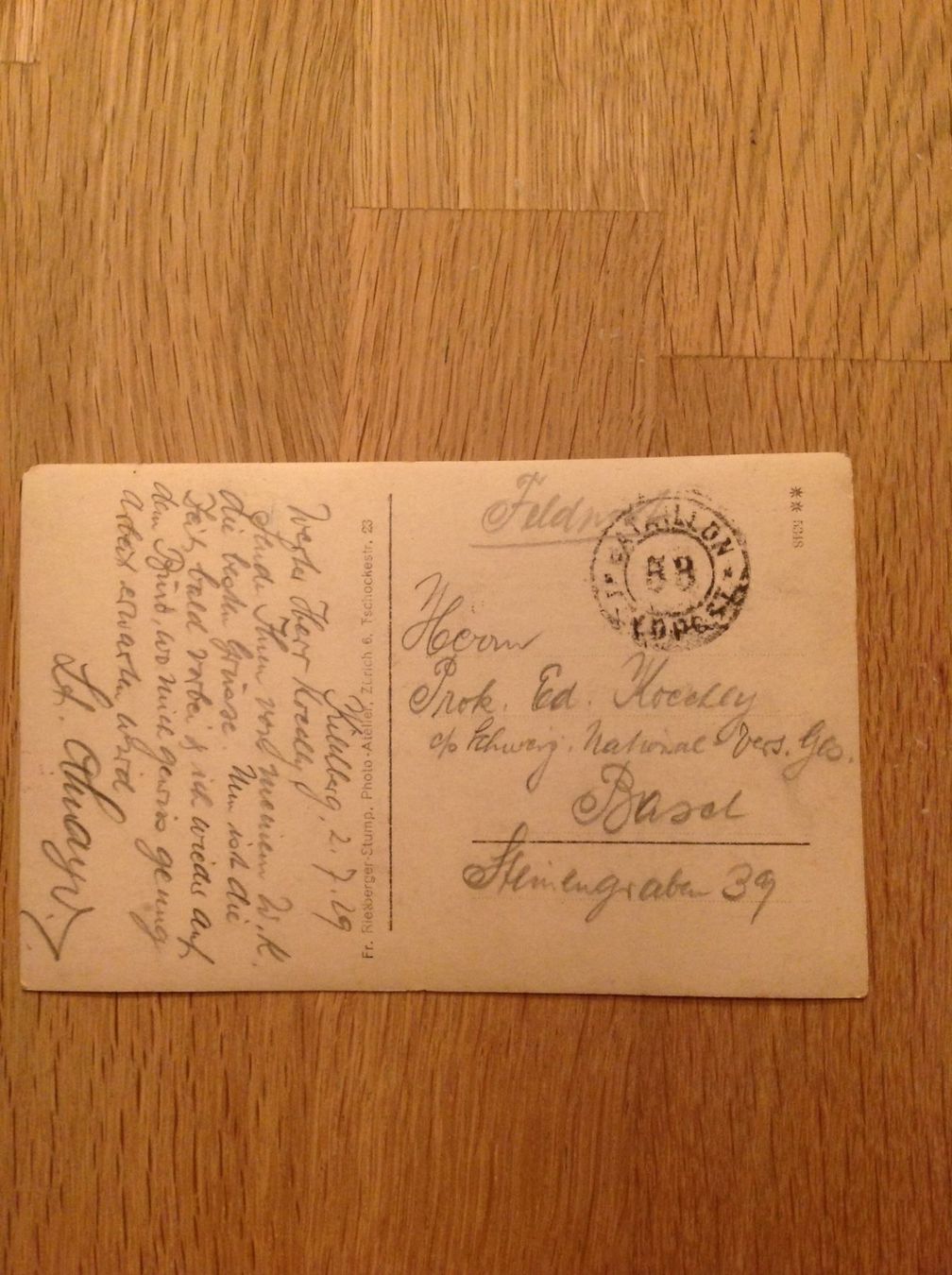 Cartoline postali: Jolie carte postale militaire 1929 – Usato da Villars-sur-Glâne venduto da Graca03 2