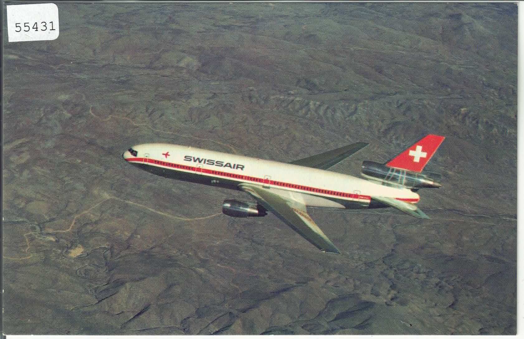 Cartoline postali: Swissair - McDonnell-Douglas DC-10-30 – Usato da Ettingen venduto da Kartenplanet