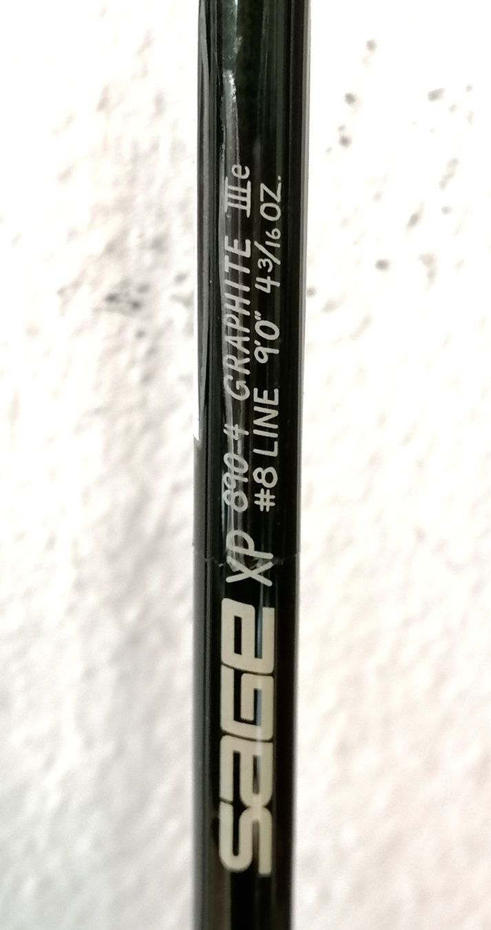 Sage Canne da pesca: SAGE XP 890-4 9’ 8wt 4-teilig – Usato da Reinach BL venduto da fliegenrolli 4