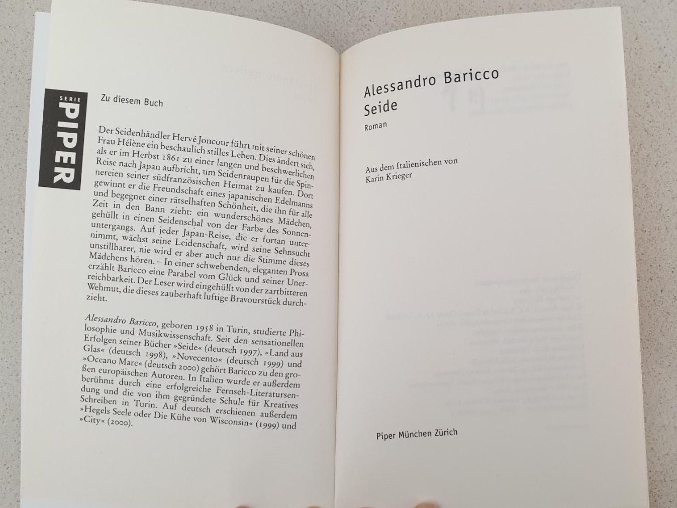 Libri: Buch - Alessandro Baricco - Seide – Usato da Würenlos venduto da JRP_71 1