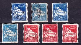 Série 7 timbres anciens Algérie - 1926-30 - Obl