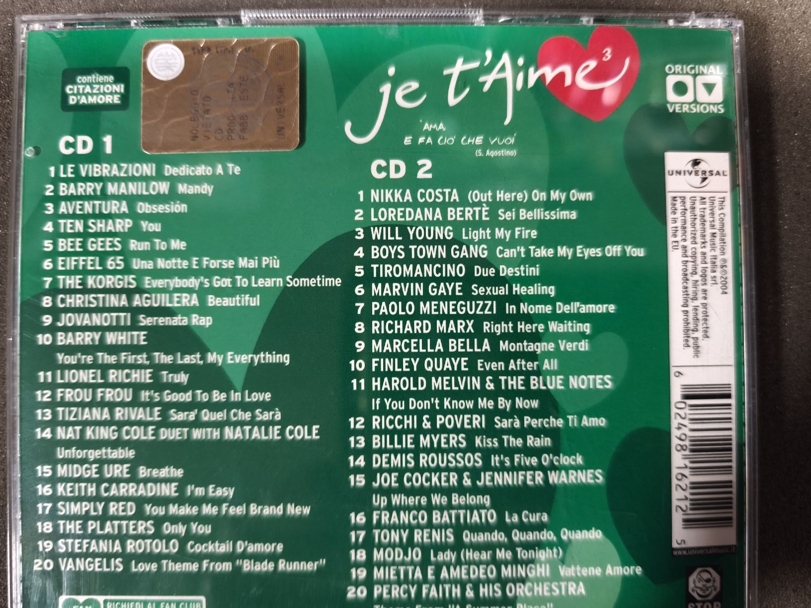 CDs: CD je t'aime – Gebraucht aus Stabio von anes71 1