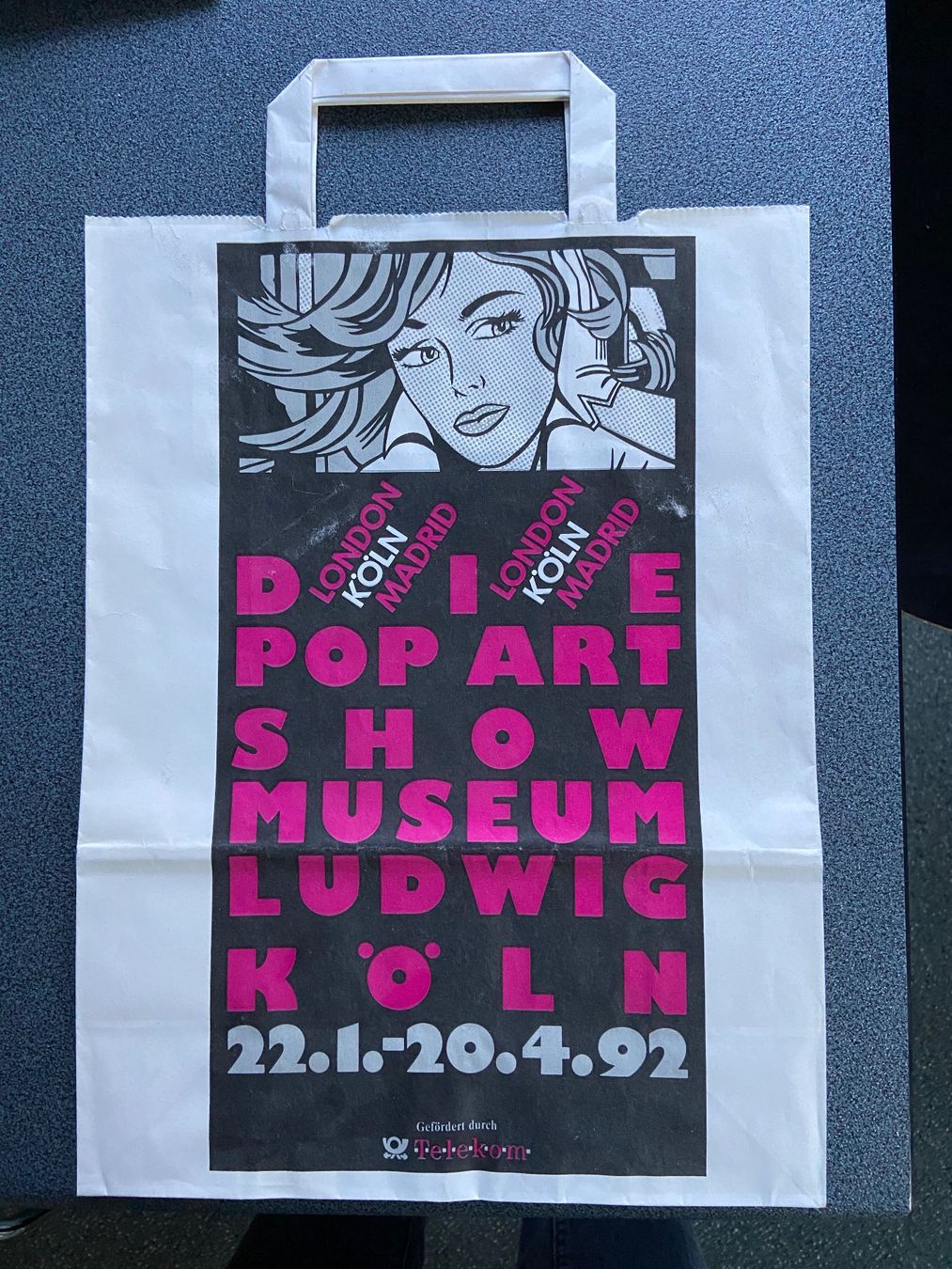 Taschen: Papiertasche Roy Lichtenstein 1992 – Gebraucht aus Chur von CJ340