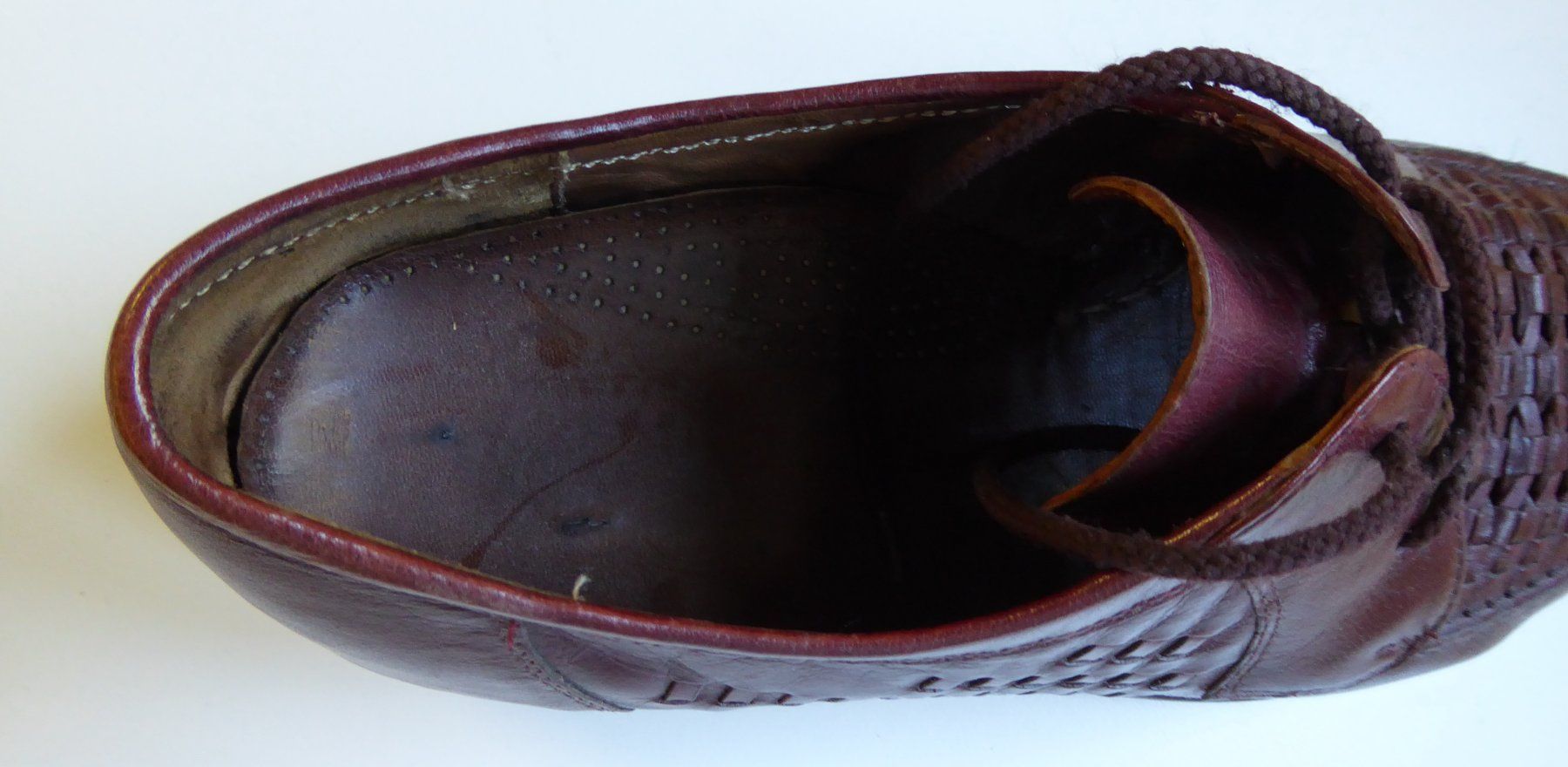 Scarpe da uomo: Sommer Lederschuhe offen Grösse 7.5 rot – Usato da Spreitenbach venduto da Turbo_1105 9