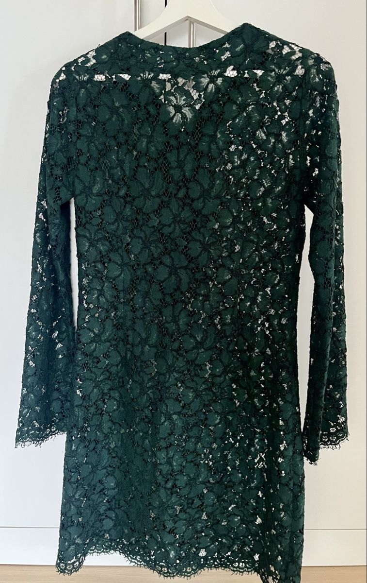 Sandro Kleider: Sandro Spitzenkleid, dunkelgrün, Gr. 1 – Gebraucht aus Pfäffikon SZ von humming-bird 1