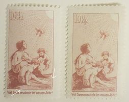 MA98) I, Vorläufer Abart ver.  Zurichtung 2 Stück postfrisch