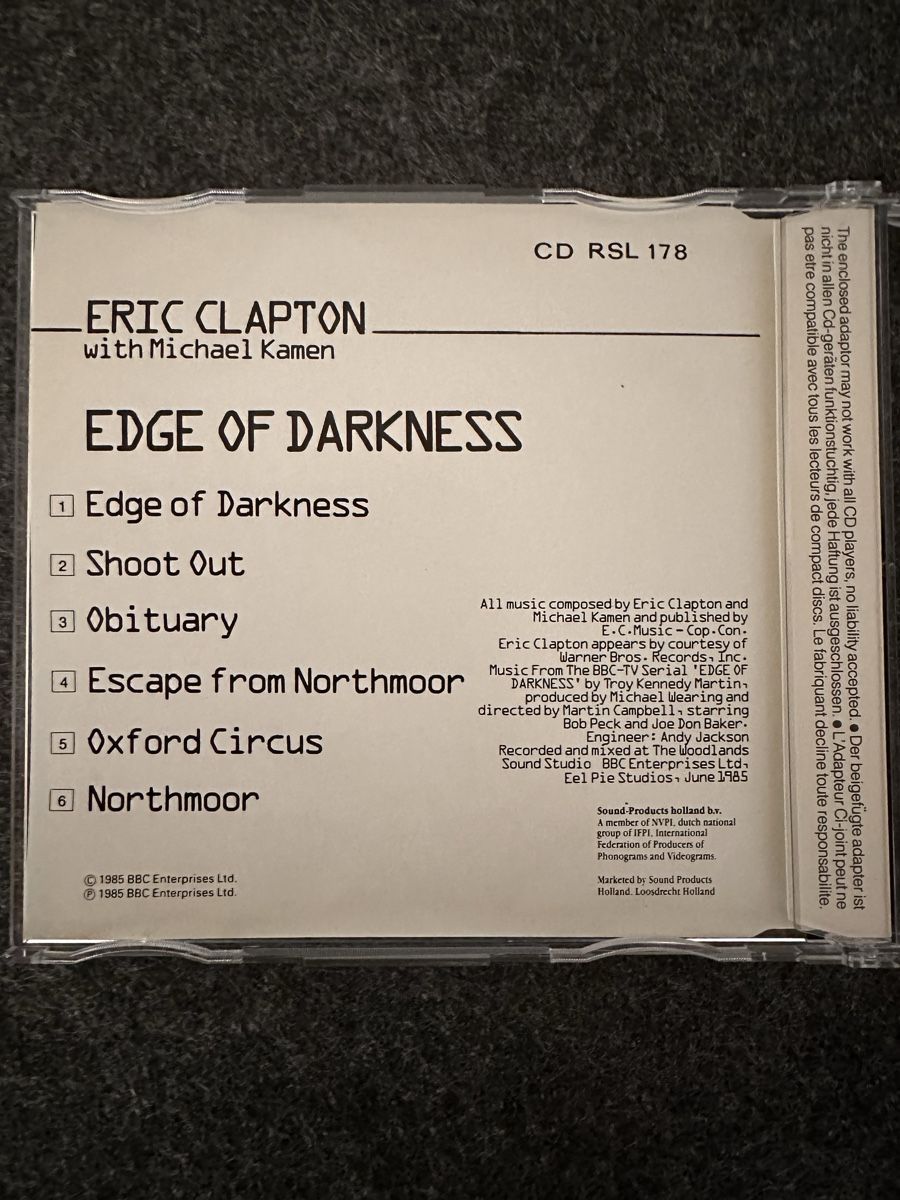 CDs: Eric Clapton with Michael Kamen - Edge Of Darkness – Gebraucht aus Däniken SO von cash63 2