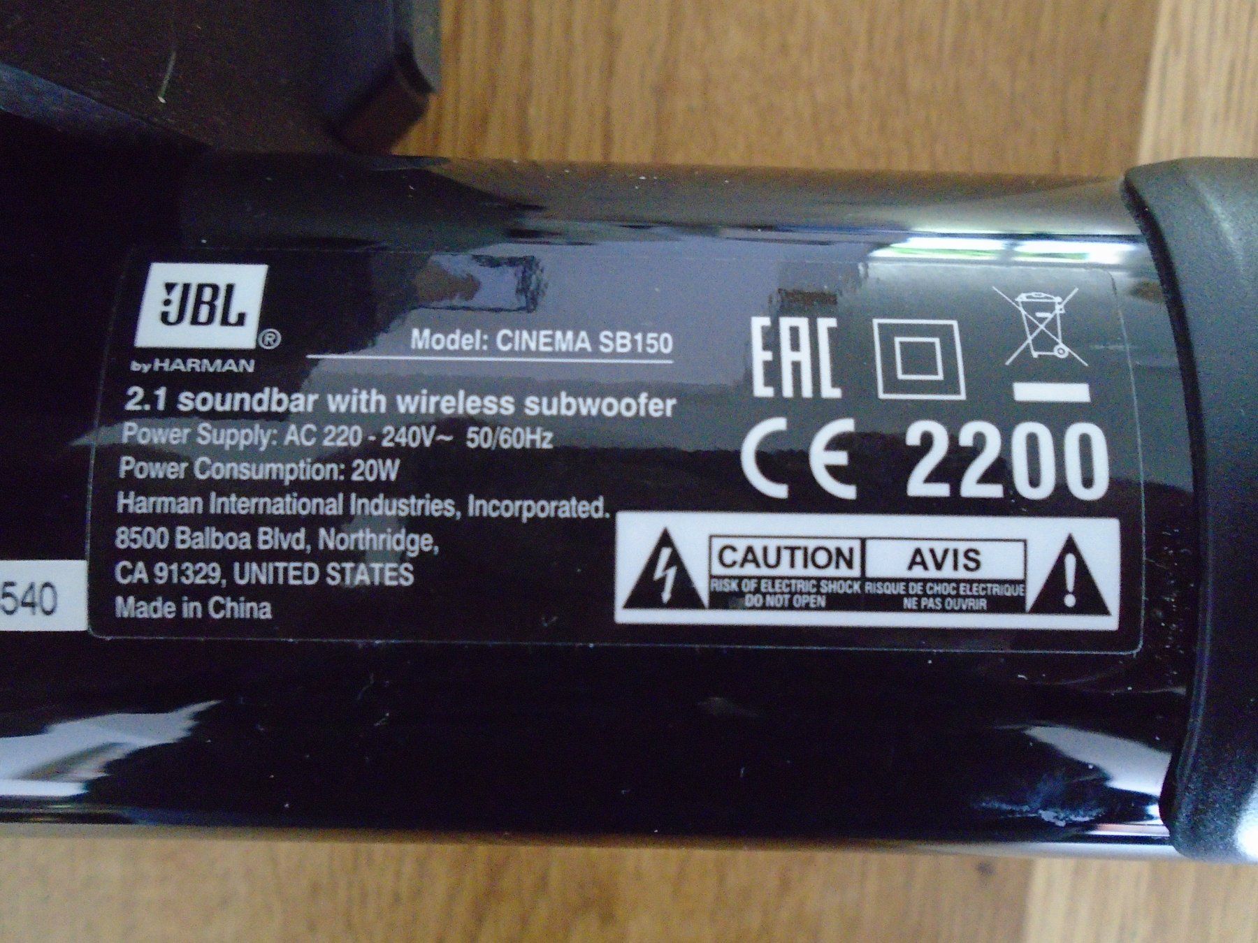 JBL Casse acustiche: Soundbar JBL – Usato da Altendorf venduto da Schlumi 2