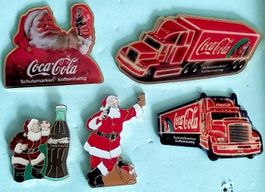 5 Santa Claus und Truck Pins