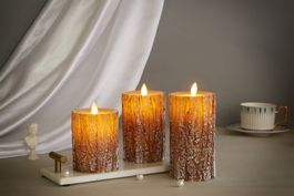 Led Deko Kerzen Tanzende Flamme Echtes Wachs Wohnzimmer