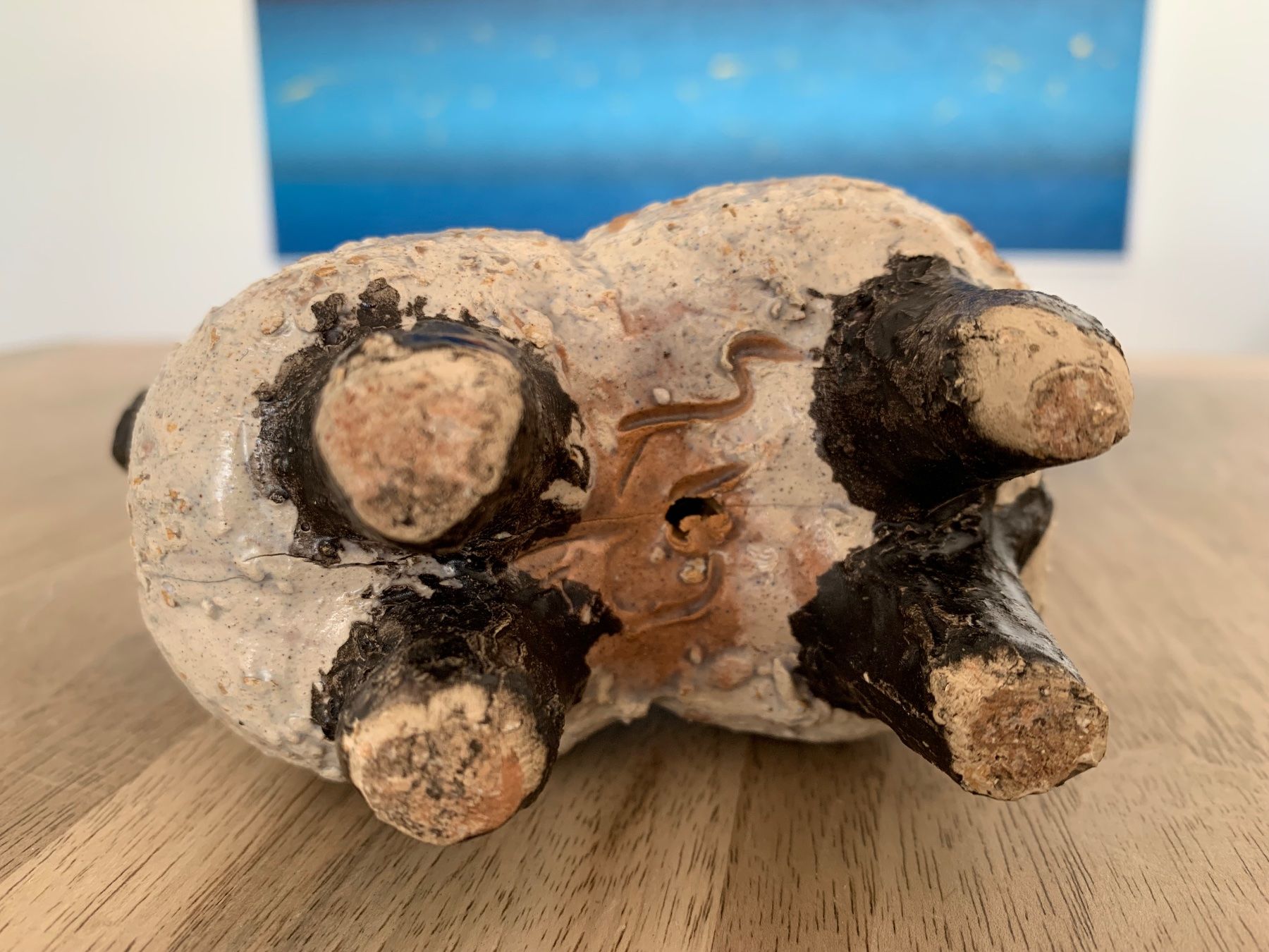 Statuette: Ueli Schmutz Keramik Schaf und Schafbock – Usato da Evilard venduto da Wittilda 6