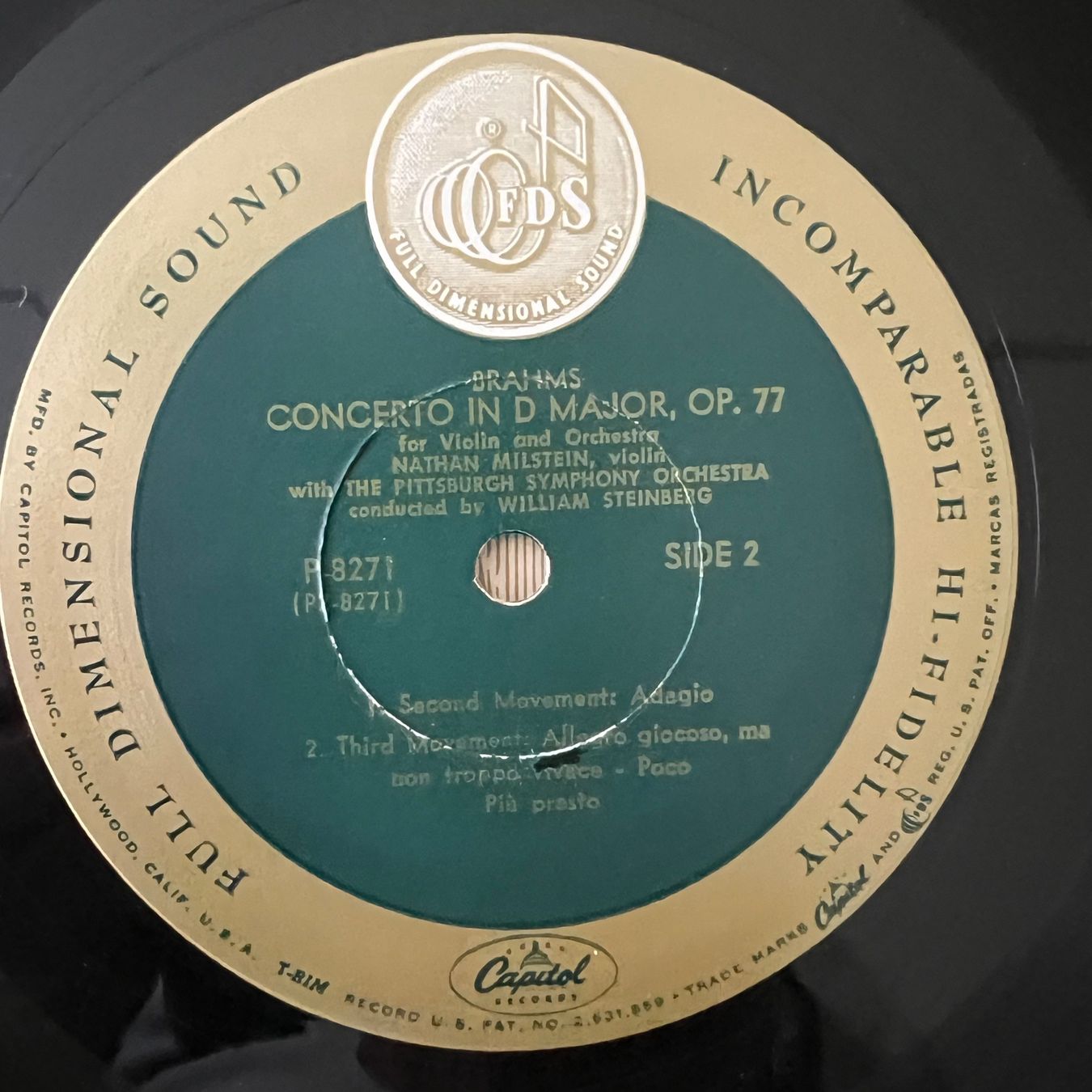 Dischi in vinile: Pittsburgh Symph. Orch & William Steinberg -Brahms / US 1957 – Usato da Gais venduto da soundcave57 3