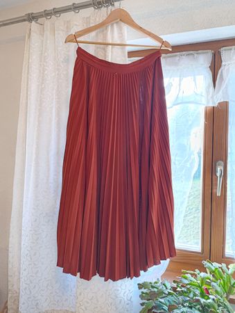jupe plissée max Mara corail XL