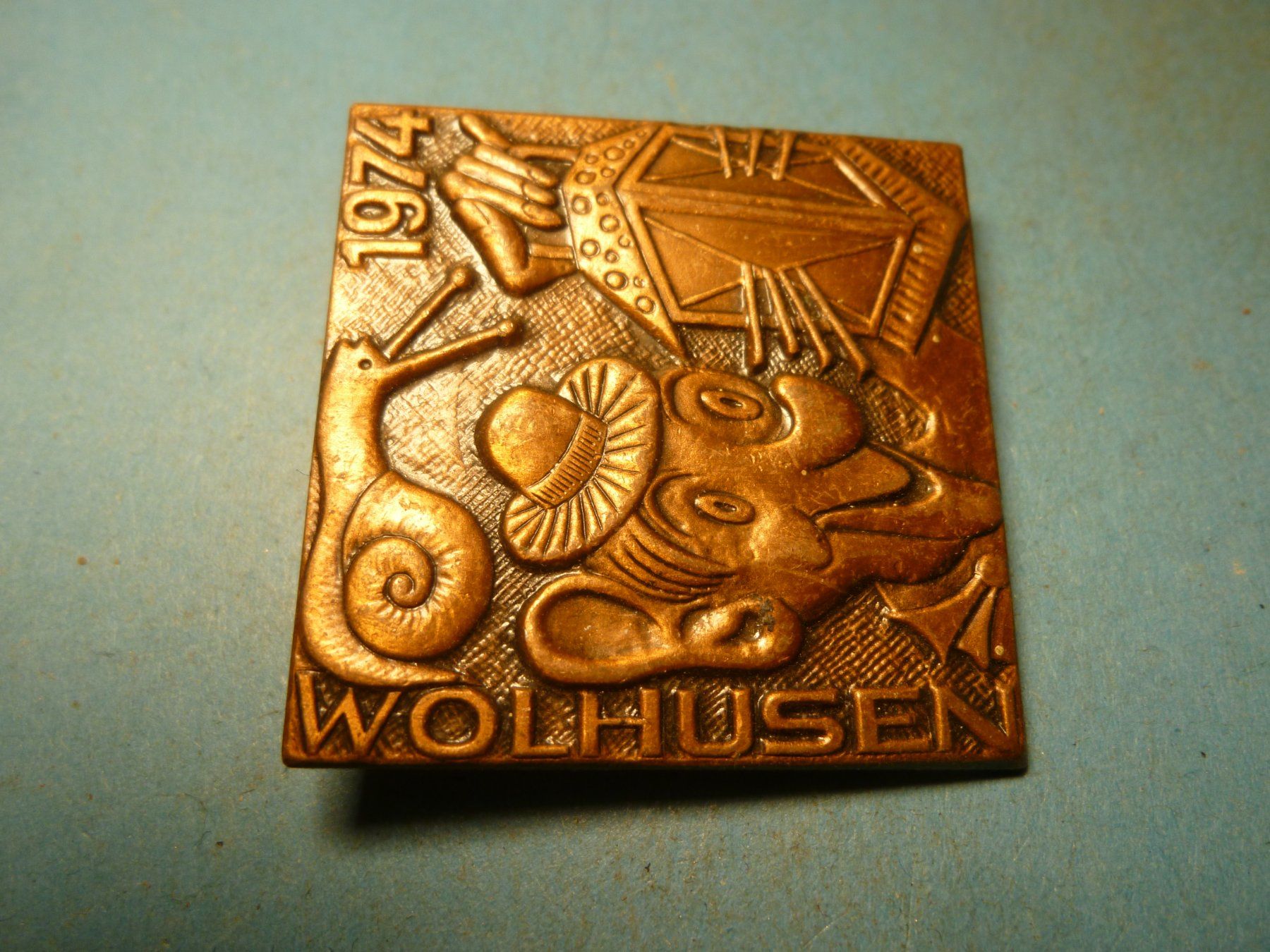 Plaketten & Abzeichen: WOLHUSEN 1974 BRONZE – Gebraucht aus Ried (Muotathal) von Mandarin02