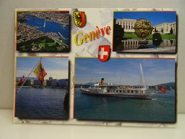Genf Schweiz Postkarte Ansichtskarte Souvenir Vintage