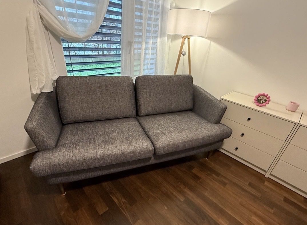 Interio Sofas: Sofa 2-Sitzer grau von Interio – D'occasion à Dietikon par fru_hg7z 2