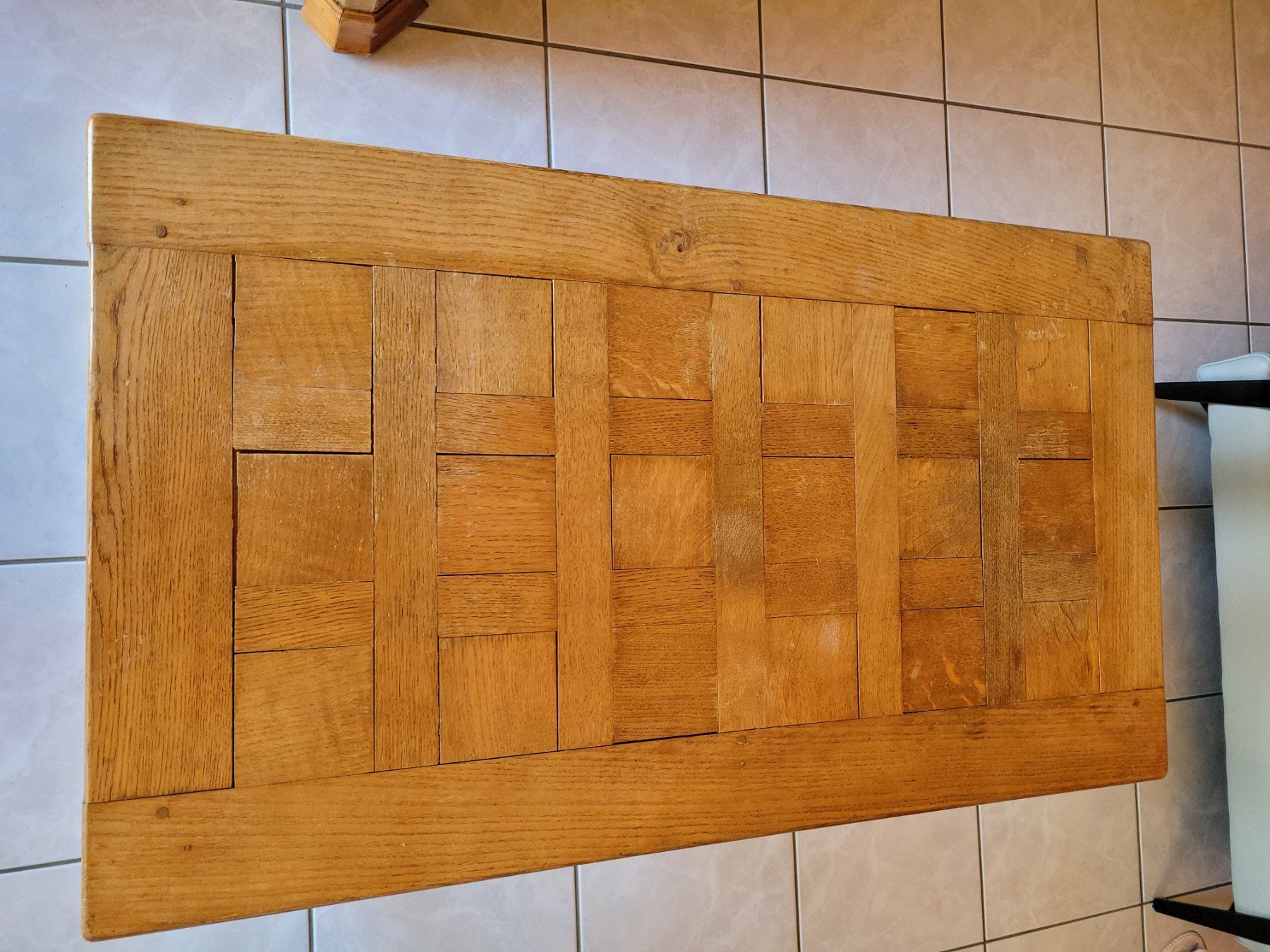 Tavoli: Table basse de salon en chêne massif – Usato da Rocourt venduto da PapyCH 1