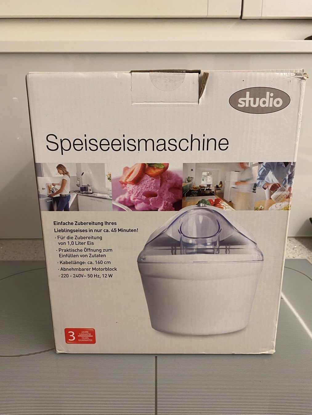 Elettrodomestici da cucina: Studio Speiseeis Maschine - Sommer Eisgenuss – Nuovo e nell'imballaggio originale da Untersiggenthal venduto da Swiss680