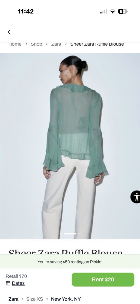 Zara Camicette: Zara Bluse mit Rüschen Gr.S – Nuovo (secondo la descrizione) da Giswil venduto da Ody2 4