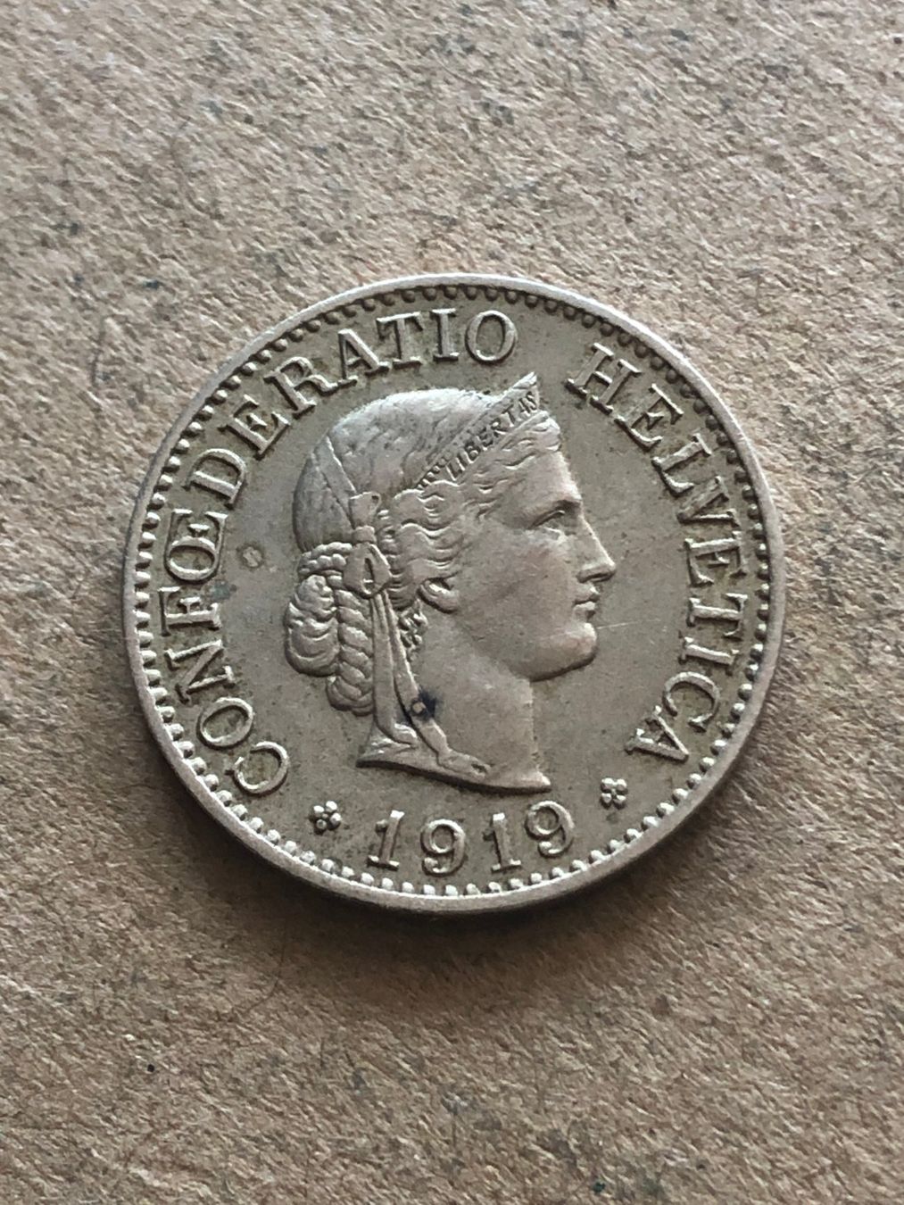 Toutes les monnaies: 10 Rp. 1919 – D'occasion à Schötz par Odpa