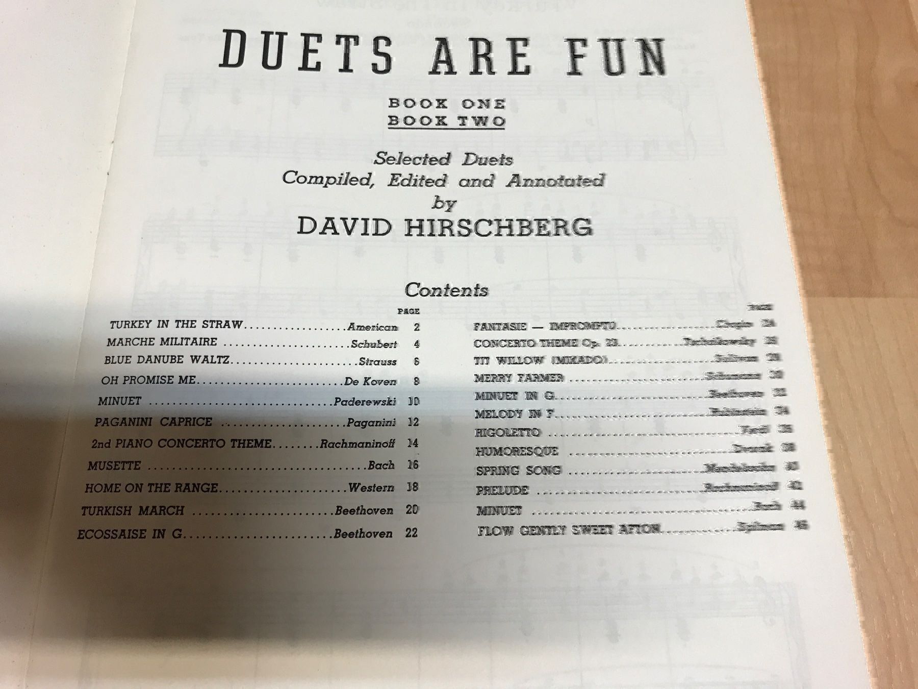 Libri: Klaviernoten David d Hirschberg – Usato da Oberweningen venduto da Jogi2 3