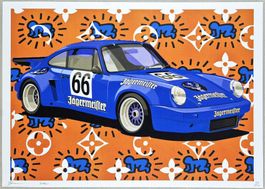 Death NYC Ltd Ed Pop Art Druck " Haring Jägermeister Porsche