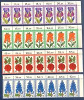 1976 Berlin West Gartenblumen Postfrisch ** Mi - 524 - 527