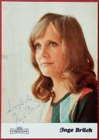 Inge Brück Autogramm signiert Fotopostkarte 10x15cm