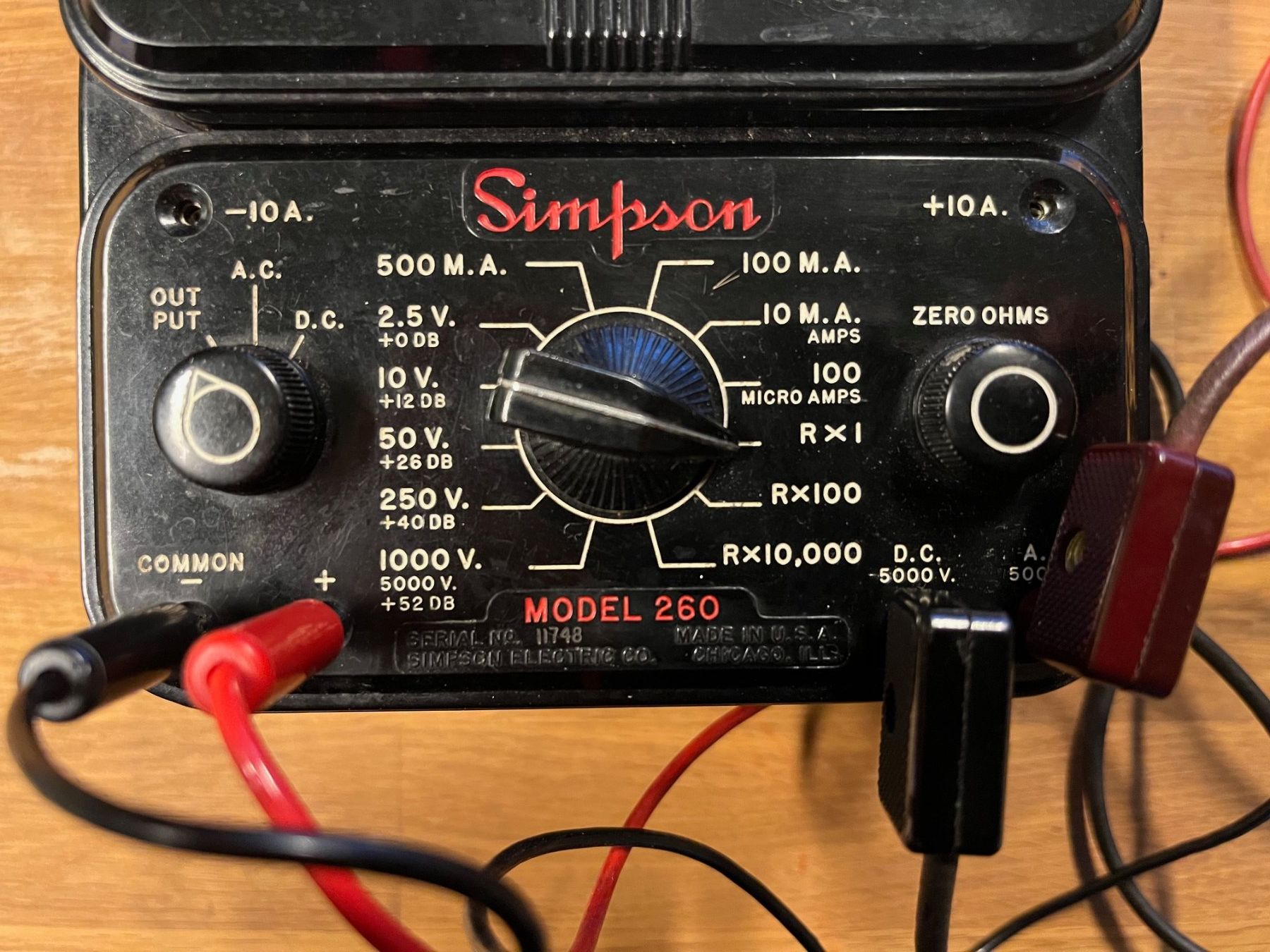 Misurare: Simpson Electric Model 260 Ohm Multi-Meter – Usato da Laufen venduto da Nuria44 3