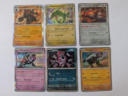 6-teiliges Set bestehend aus Holo & Reverse Holo Pokémon