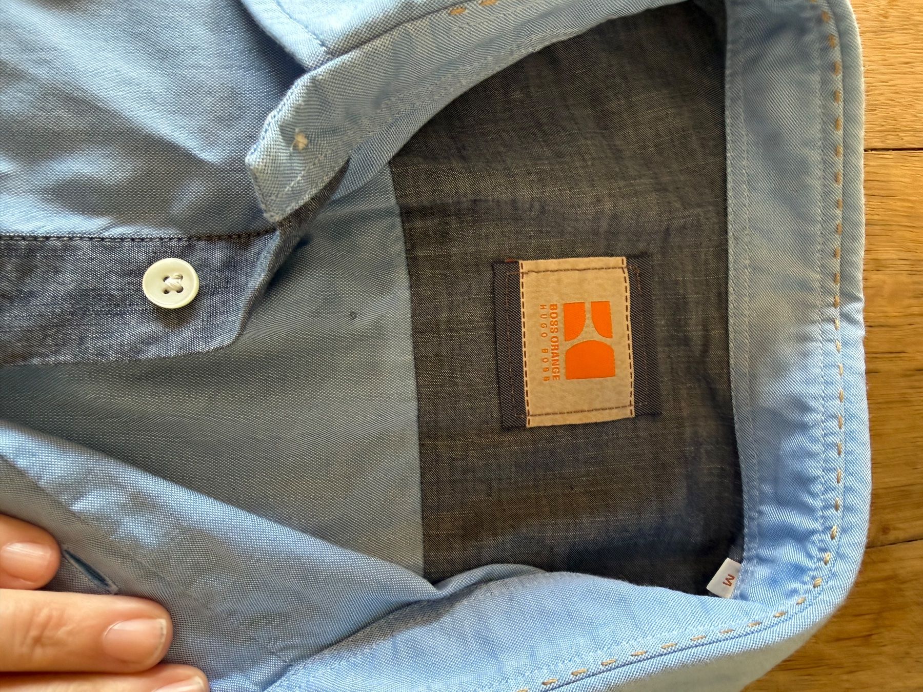 Hugo Boss Hemden: Hellblaues Boss Orange Hemd Gr. M – Gebraucht aus Flüh von domiri 2