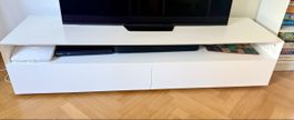 TV Unterschrank / Sideboard weiss mit Schubladen und Fach